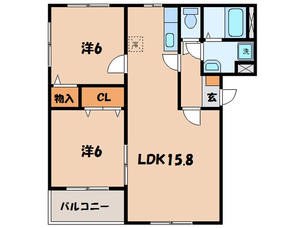 碧南駅 徒歩15分 2階の物件間取画像